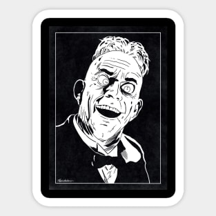 JUDGE DOOM - Who Framed Roger Rabbit (Black and White) Sticker